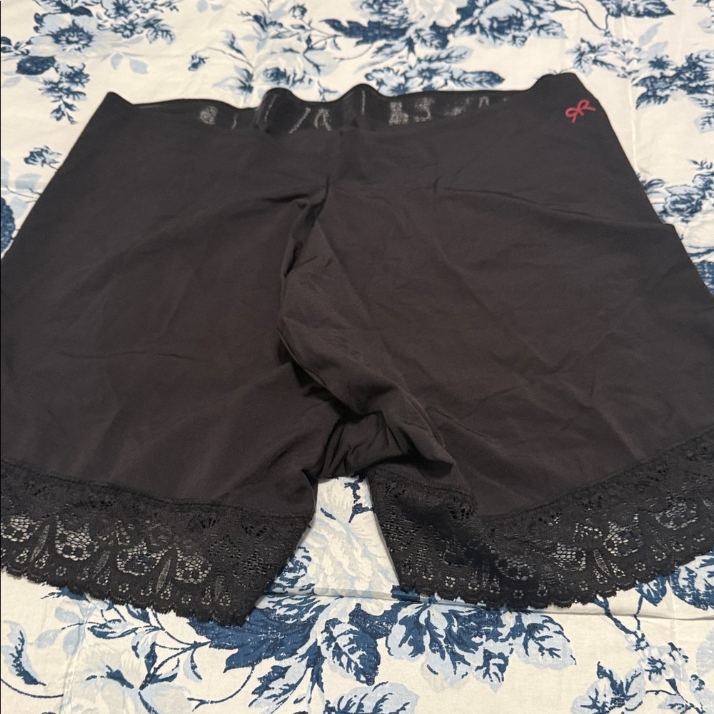 Black Lace Trim Sculpting shape wear Shorts